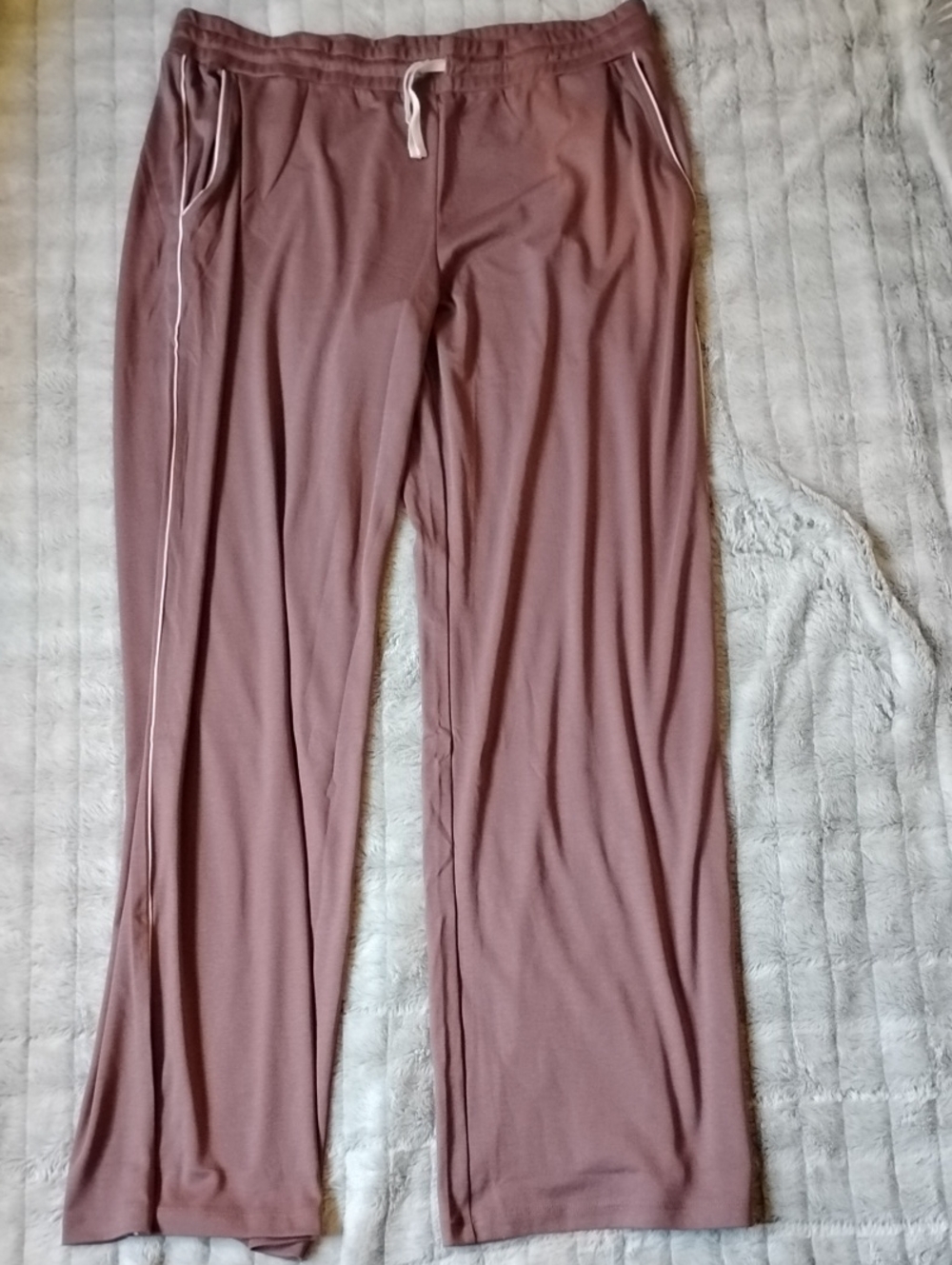 Pima Cotton TALL Lounge Track Pants - Dusty Purple